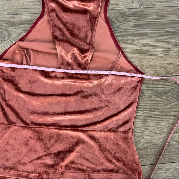 Free People Intimately | Crushed Velvet Mock Neck tank - Picture 8 of 9